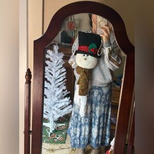 Vintage 1994 XL 30” Gingerbread Snowman Reindeer Santa Holiday Decor 3 Piece Set